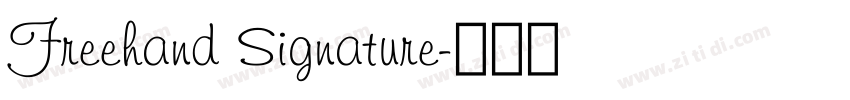 Freehand Signature字体转换